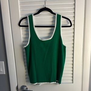 Boutique sweater tank XL NWOT Kelly Green